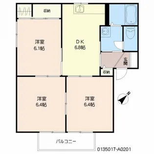 フォーレス神崎 A棟【2階】の間取り