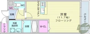 MarvelousTOMIZA【1階】の間取り