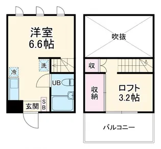 高野台ビル Part1【3階】の間取り