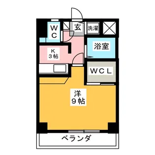 レニエ・ラ・ヴェルトゥ【4階】の間取り