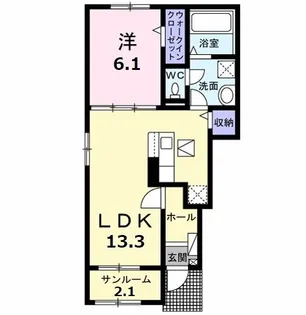 ペルラ(PERLA)【1階】の間取り