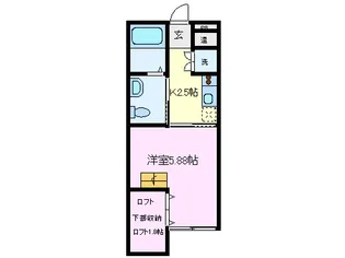 Loft plus【1階】の間取り