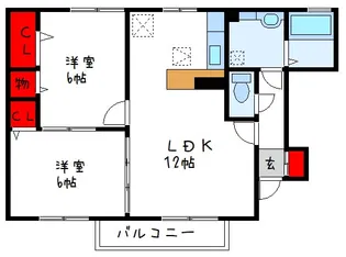 カーサデソル【1階】の間取り