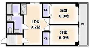 パークメゾン一刻館【1階】の間取り