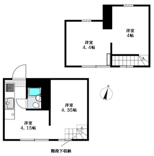 エジャンス入曽【1階】の間取り