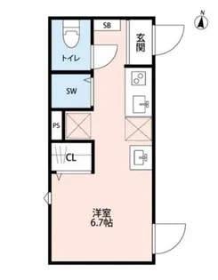 プロスペリティ・ビアンカ下北沢【1階】の間取り