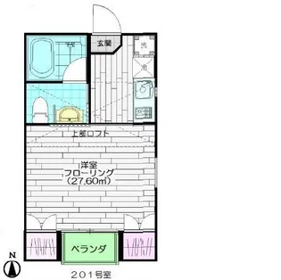アルト鷹番【2階】の間取り