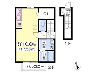 AMITY【2階】の間取り