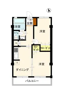 柏コーポラス【4階】の間取り