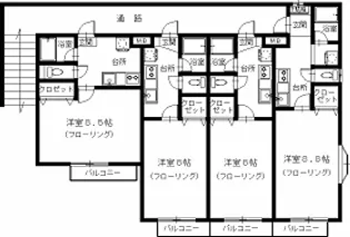 MK国見III【1階】の間取り
