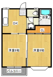 フタバグリーンハウス鳴神A【1階】の間取り