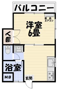 サンライズ小原【2階】の間取り