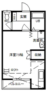 AハイツNo.2【2階】の間取り