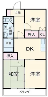 マンションはなき1【2階】の間取り