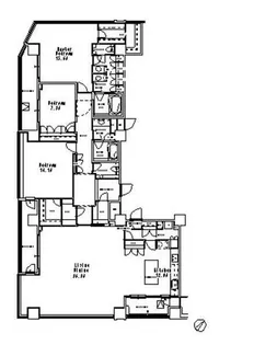 MFPR目黒タワー【25階】の間取り