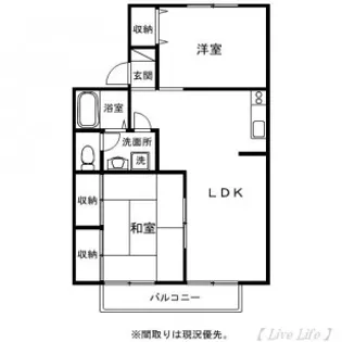 セジュール加納A【2階】の間取り