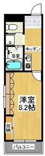 パークアベニュー竹原【3階】の間取り