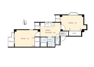 グランポール亀戸【3階】の間取り