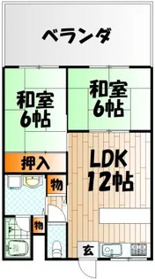 福岡県北九州市門司区東門司2【アパート】の間取り