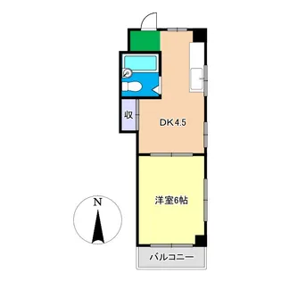 コーポ都築【3階】の間取り