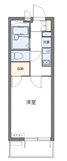レオパレスパレス中田【4階】の間取り