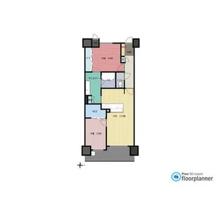 熊本県熊本市西区二本木2【マンション】の間取り