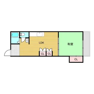 淀川チェリーハイツ【2階】の間取り