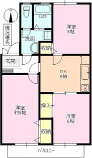 ハイカムール青木島2【2階】の間取り