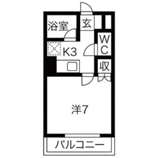 PROXY SQUARE植田西【3階】の間取り