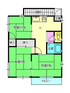 コーポコーシ【2階】の間取り