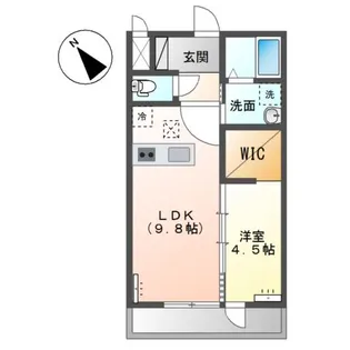 グレイスコート【1階】の間取り