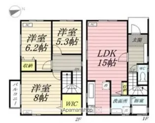 東京都昭島市上川原町2【一戸建】の間取り