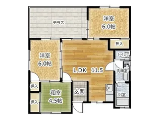 CANIII【1階】の間取り