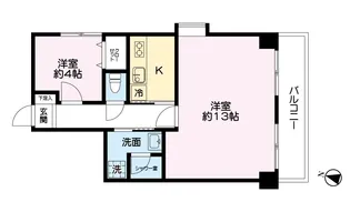 カーザ・ヴェルデ【4階】の間取り