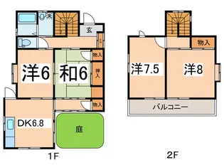 山梨県甲斐市篠原【一戸建】の間取り