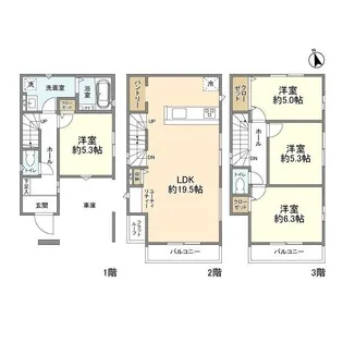 埼玉県川口市大字辻【一戸建】の間取り