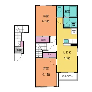 フローリィ【2階】の間取り