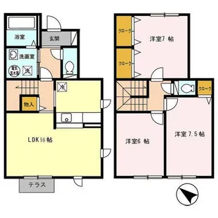北海道函館市石川町【一戸建】の間取り