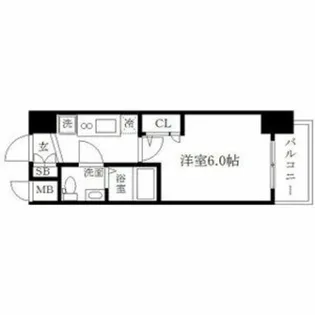 SEST新大阪【6階】の間取り