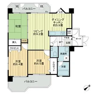 3LDKの間取り画像