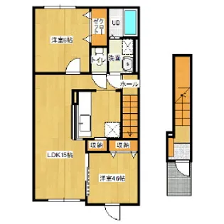 ジェルメ雅【2階】の間取り