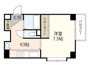 MKフラット【5階】の間取り
