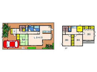 神奈川県横浜市中区豆口台【一戸建】の間取り