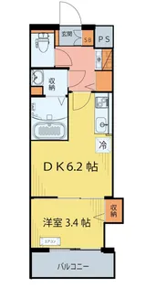 クラウド土樋【5階】の間取り