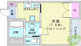 ビアン長町【1階】の間取り