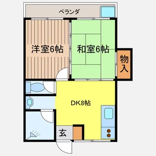 コーポみやぎ【2階】の間取り