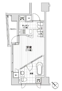 カスタリア銀座【3階】の間取り