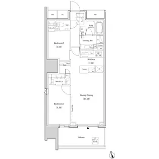 東京都足立区千住3【マンション】の間取り