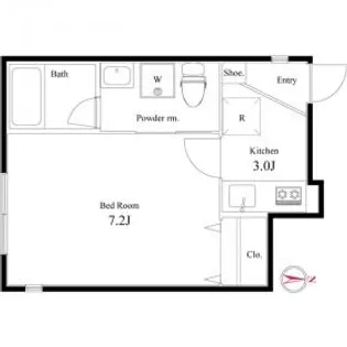 東京都大田区西六郷2【アパート】の間取り