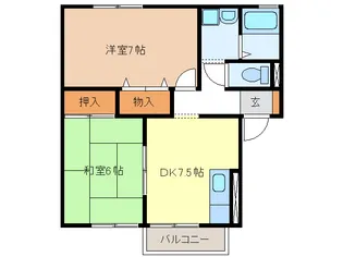 ウィステリア【2階】の間取り